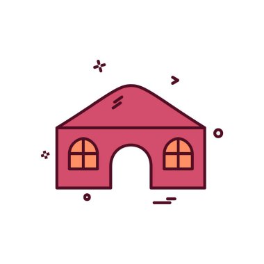 Ev simgesi tasarım vektörü