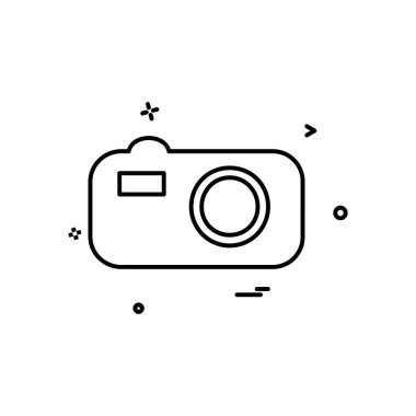 Kamera simgesi tasarım vektörü