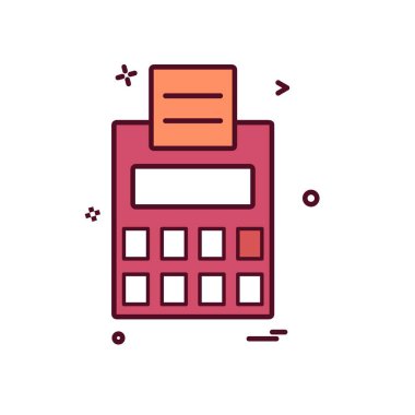 Hesap makinesi simgesi tasarım vektörü