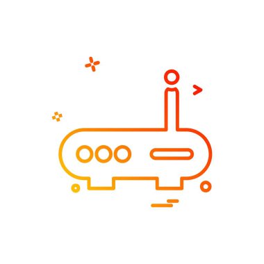 WiFi yönlendirici simge tasarlamak vektör