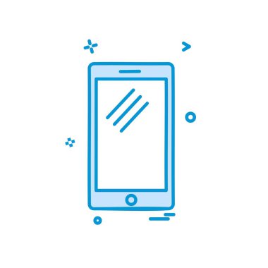 Telefon simgesi tasarım vektörü