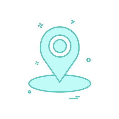 harita konumu gps simge vektör tasarımı