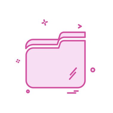 Klasör simge tasarlamak vektör