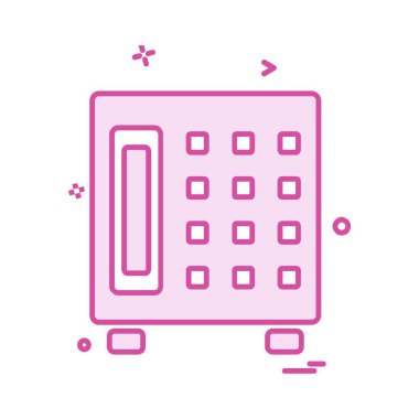 Güvenli simge tasarlamak vektör 