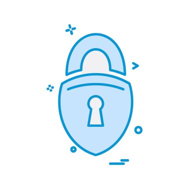 Simge tasarlamak vektör kilitli