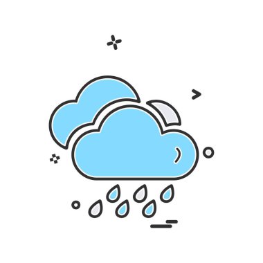 Hava simgesi tasarım vektörü