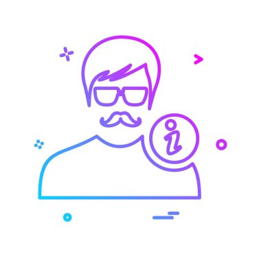 Avatar simge tasarlamak vektör