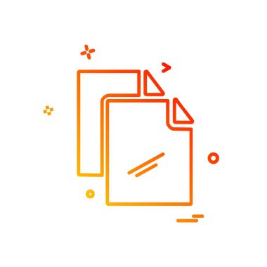 Dosya simgesi tasarım vektörü