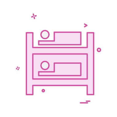 Ev mobilyası ikon tasarım vektörü