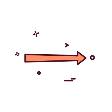 Sağ ok simge tasarlamak vektör