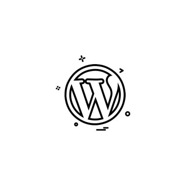WordPress simge tasarlamak vektör
