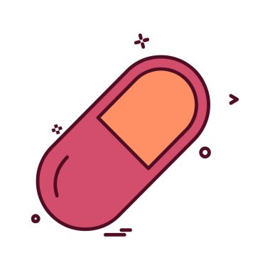 Tıbbi simge tasarım, renkli vektör çizim