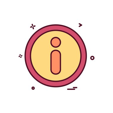 Bilgi simge tasarlamak vektör