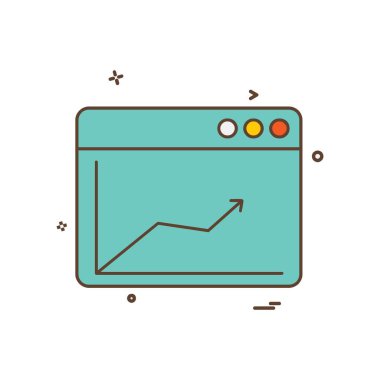 Web yerleşim simgesi tasarım vektörü