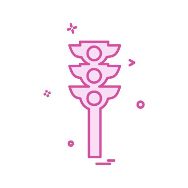 Trafik işaretleri simge tasarlamak vektör