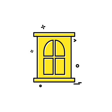 Kapı simge tasarlamak vektör