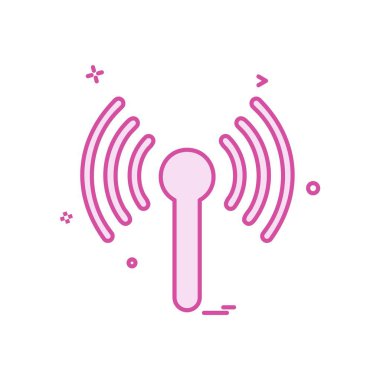 Wifi simge tasarım vektörü