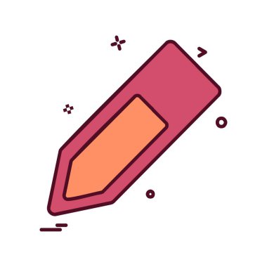 Kalem simgesi tasarım vektörü 