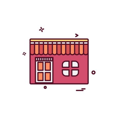 Alışveriş simge tasarlamak vektör 