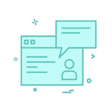 İleti simge tasarlamak vektör