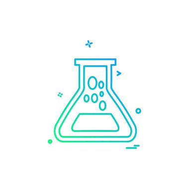 Beaker ikon tasarım vektörü