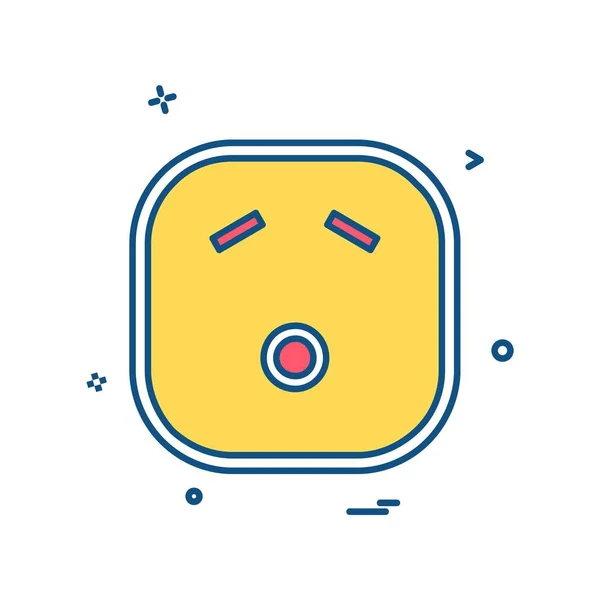 Design Ícones Emoji Triste Ilustração Vetorial Colorida — Vetor de Stock