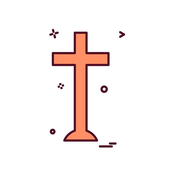 Вектор Рисунка Креста — стоковый вектор