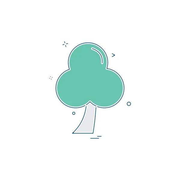 Árbol Icono Diseño Vector — Vector de stock