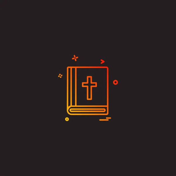 Santa Biblia Icono Diseño Vector — Archivo Imágenes Vectoriales