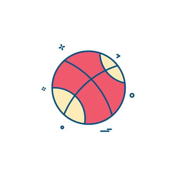 Векторный Дизайн Иконок Игры Мяч — стоковый вектор