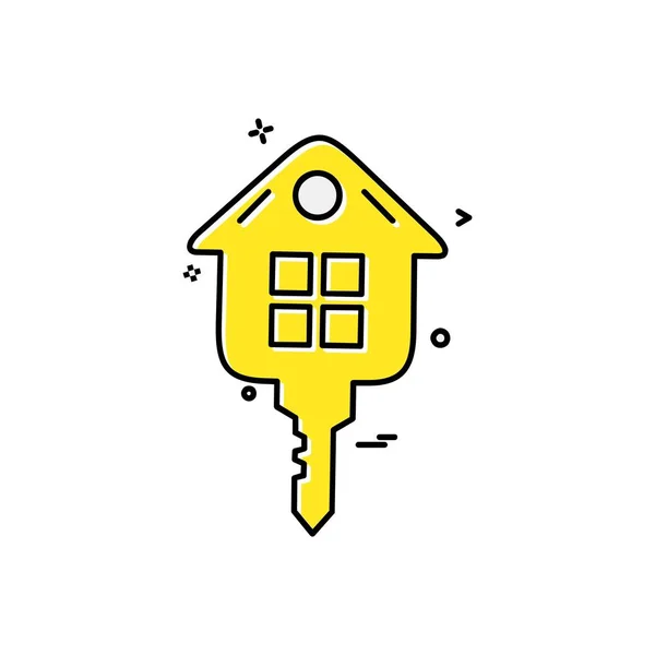 Huis Pictogram Ontwerp Vector — Stockvector