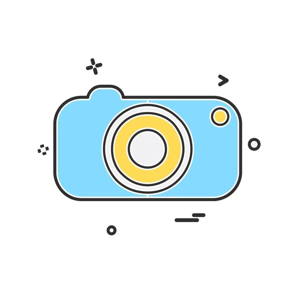 Camera Icon Design Vector — Stock Vector