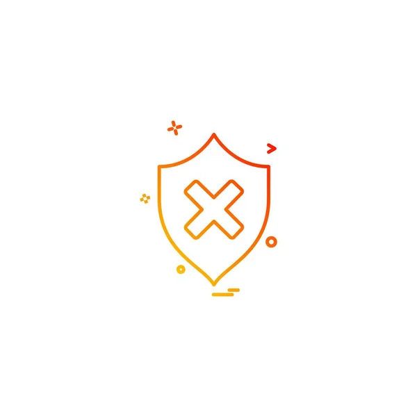 Contraseña Seguridad Icono Diseño Vector — Vector de stock