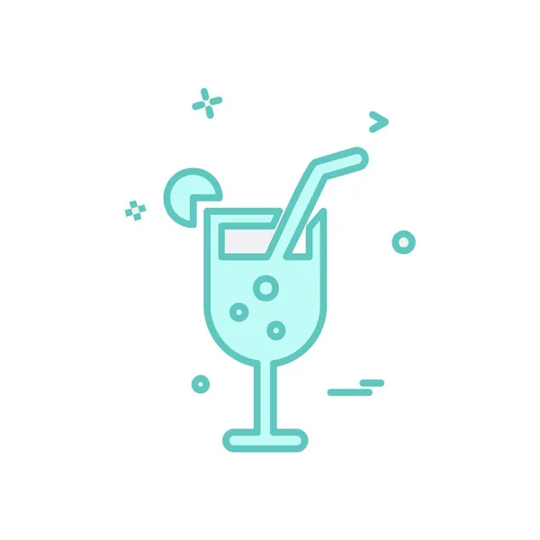 Drink Icon Design Bunte Vektorillustration — Stockvektor