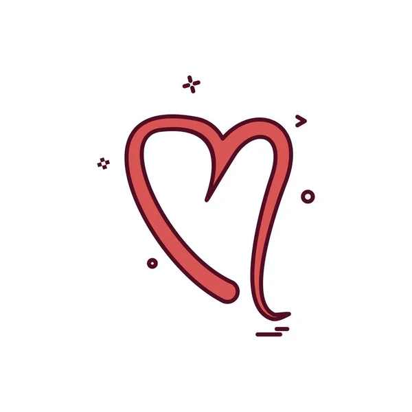 Corazones Icono Diseño Vector — Vector de stock