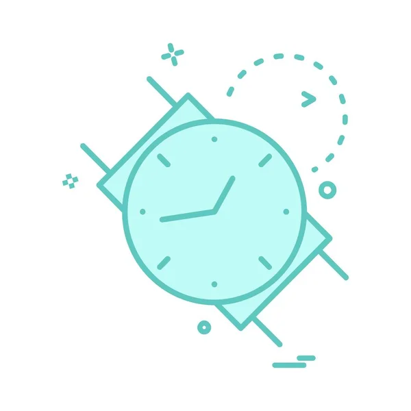 Uhr Icon Design Bunte Vektorillustration — Stockvektor