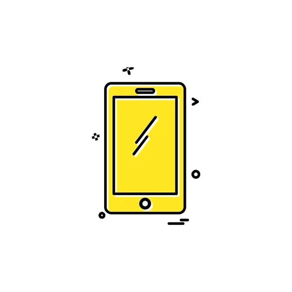 Icono Teléfono Inteligente Diseño Vector Ilustración — Vector de stock