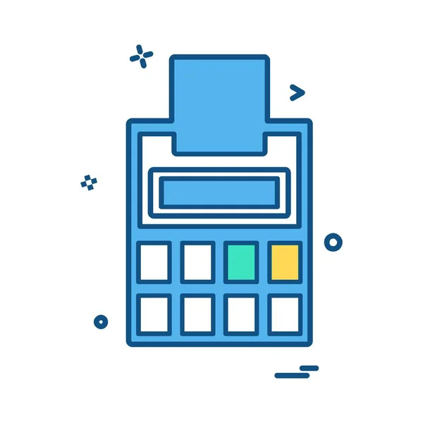 Calculadora Icono Diseño Vector — Vector de stock