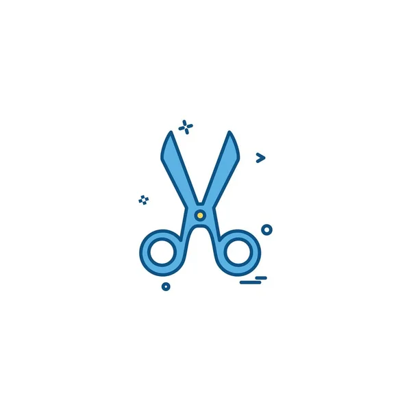 Cut Cutter Scissor Scissors Tailor Icon Vector Desige — Stock Vector