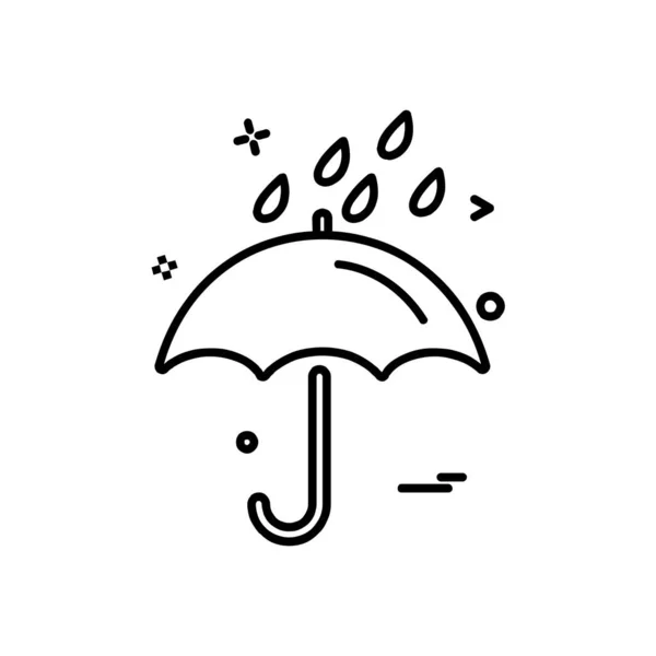 Designvektor Für Regensymbole — Stockvektor