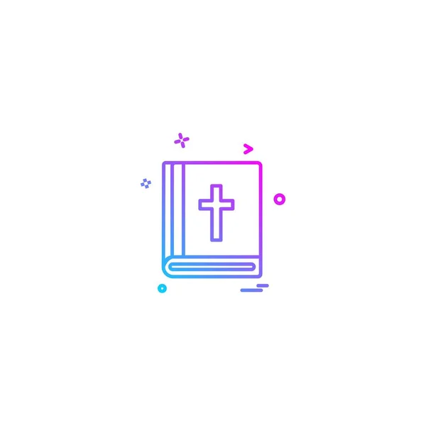 Holy Bible Icon Design Vector — Stock Vector