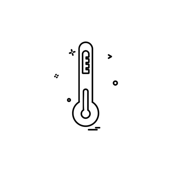 Thermometer Pictogram Ontwerp Vector — Stockvector