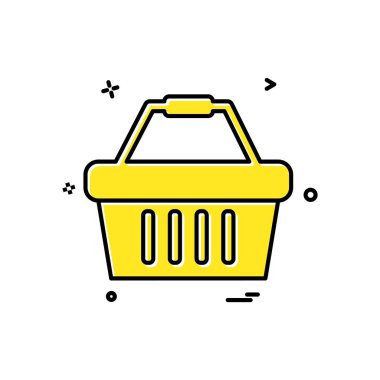 Alışveriş simgesi tasarım vektörü