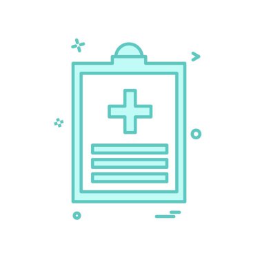 Tıbbi simge tasarım, renkli vektör çizim