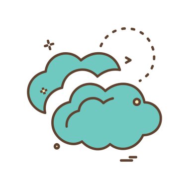 Sadece simge vektör üzerinde beyaz baclground hava