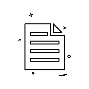 Dosya simgesi tasarım vektörü