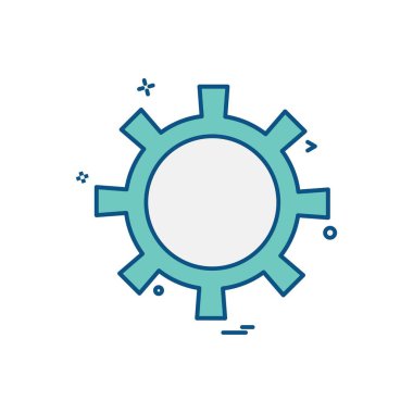 Ayar Dişli simge tasarlamak vektör