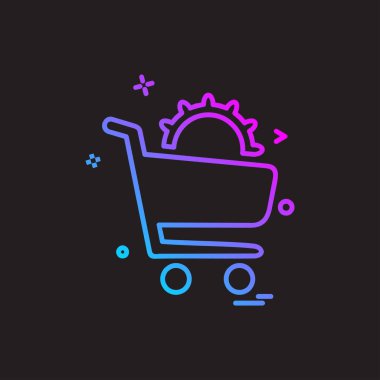 Vites simgesi tasarım vektörü