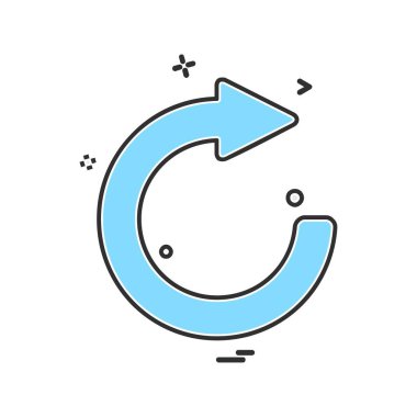 Ok simgesi tasarım vektörü