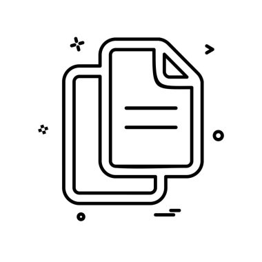 Dosya simgesi tasarım vektörü